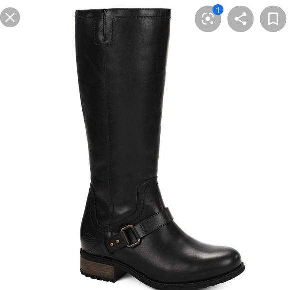 UGG Shoes - Ugg dahen riding boots black size 8.5